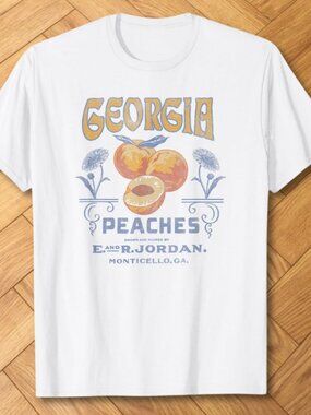 Georgia Peaches Graphic Tee Cottagecore Southern Aesthetic
